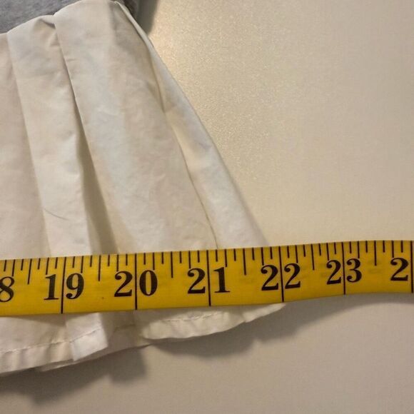 Robertson Rodeo Gray Hooded Sweatshirt with White Pleated Peplum Sz S Lagenlook - Picture 6 of 12